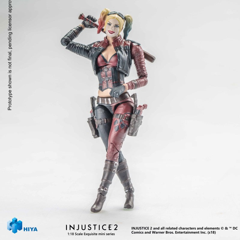 HIYA Exquisite Mini Series 1/18 Scale 4 Inch INJUSTICE 2 Harley Quinn Action Figure