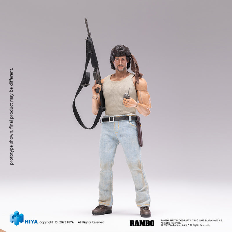 HIYA Exquisite Super Series 1/12 Scale 6.5 Inch FIRST BLOOD Rambo Action Figure