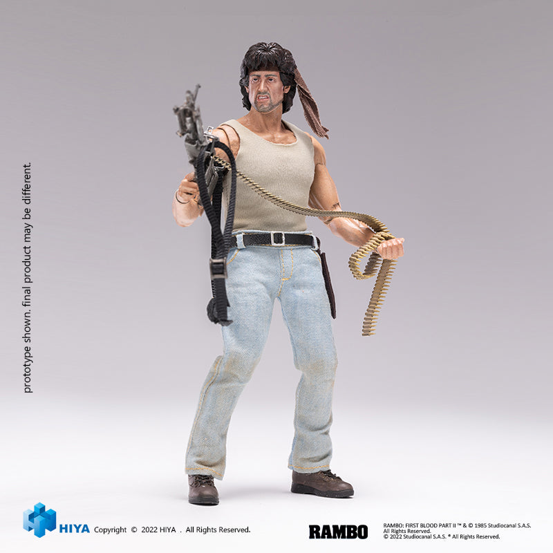 HIYA Exquisite Super Series 1/12 Scale 6.5 Inch FIRST BLOOD Rambo Action Figure