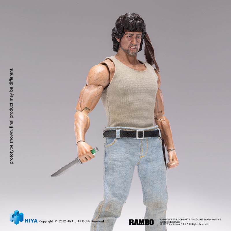 HIYA Exquisite Super Series 1/12 Scale 6.5 Inch FIRST BLOOD Rambo Action Figure
