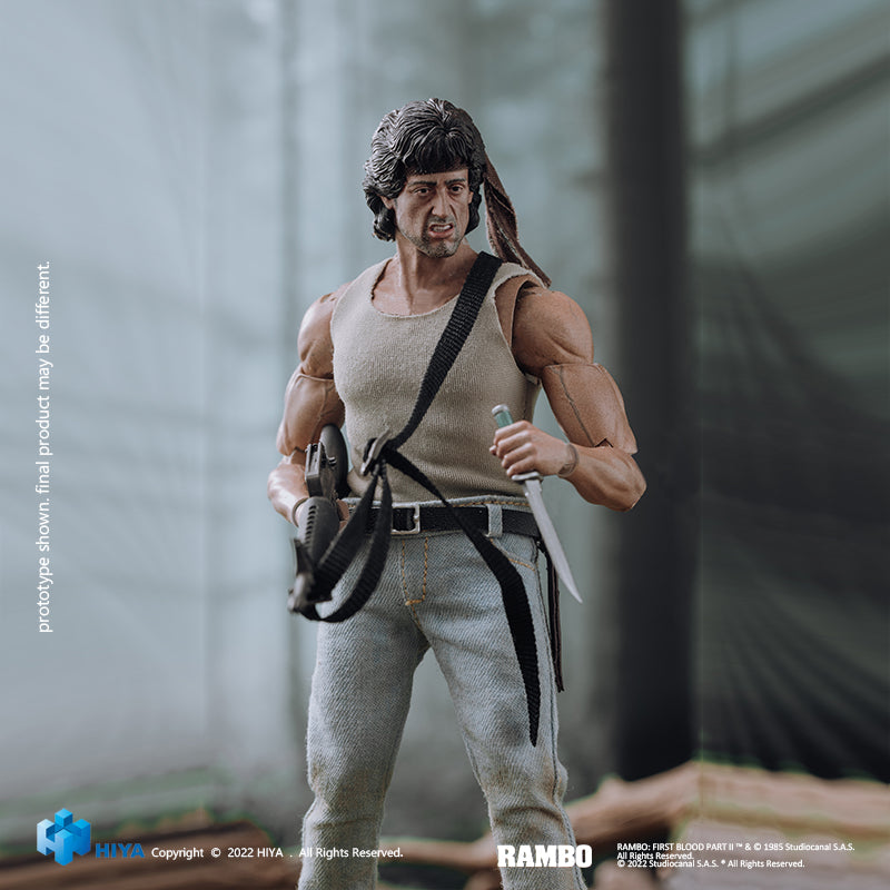HIYA Exquisite Super Series 1/12 Scale 6.5 Inch FIRST BLOOD Rambo Action Figure