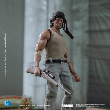 HIYA Exquisite Super Series 1/12 Scale 6.5 Inch FIRST BLOOD Rambo Action Figure