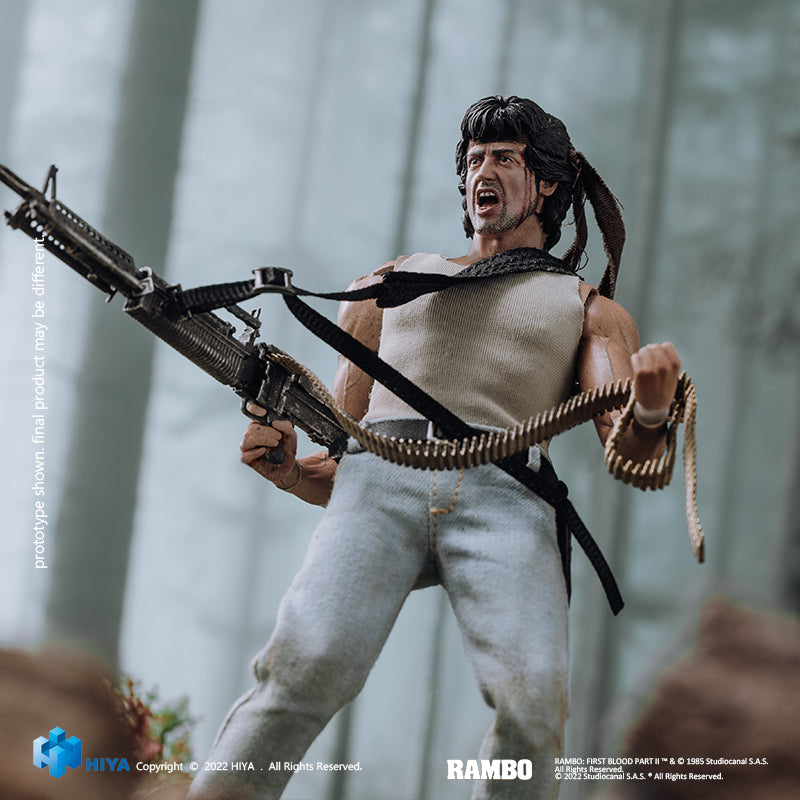 HIYA Exquisite Super Series 1/12 Scale 6.5 Inch FIRST BLOOD Rambo Action Figure