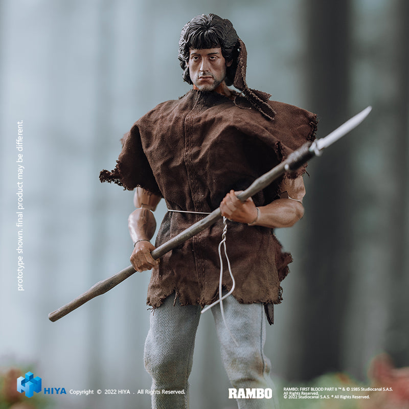 HIYA Exquisite Super Series 1/12 Scale 6.5 Inch FIRST BLOOD Rambo Action Figure