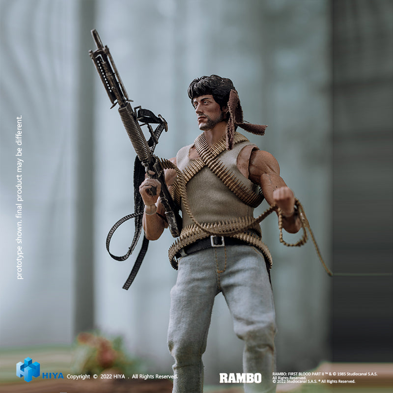 HIYA Exquisite Super Series 1/12 Scale 6.5 Inch FIRST BLOOD Rambo Action Figure