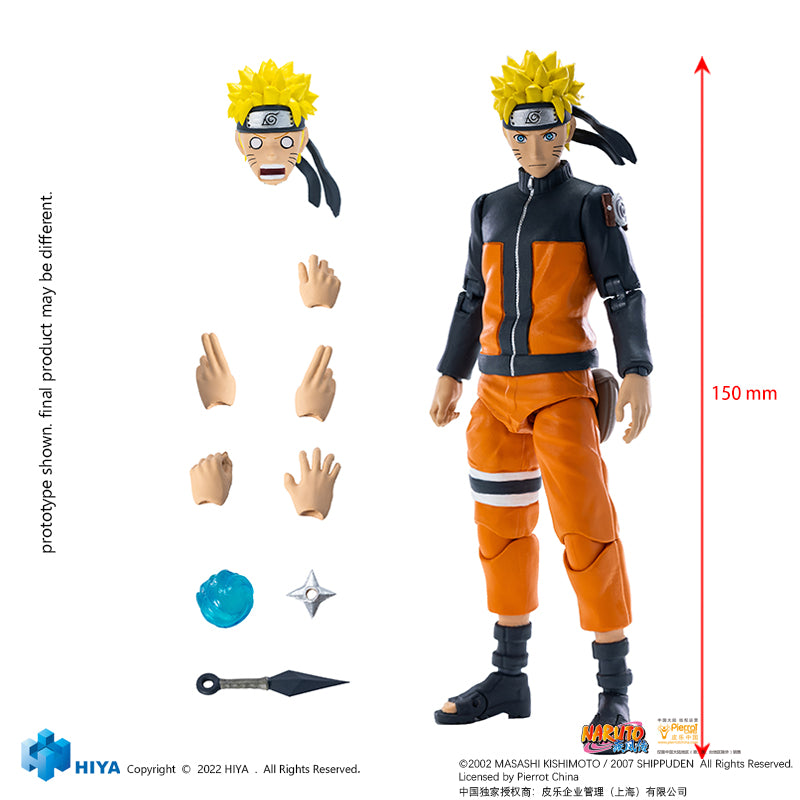 HIYA Exquisite Basic Series 1/12 Scale 6 Inch NARUTO UZUMAKI Naruto Action Figure