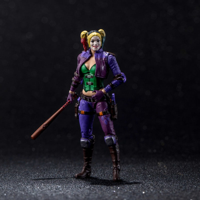 HIYA Exquisite Mini Series 1/18 Scale 4 Inch INJUSTICE 2 Harley Quinn Think Geek Exclusive Action Figure