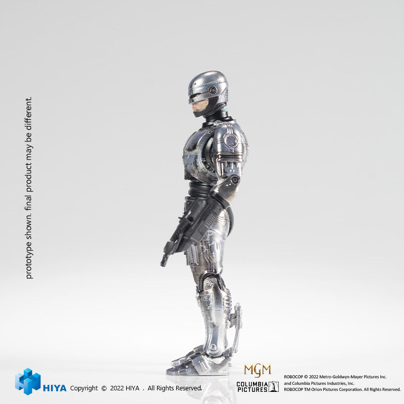 HIYA Exquisite Mini Series 1/18 Scale 4 Inch ROBOCOP 3 Battle Damage Robocop Action Figure