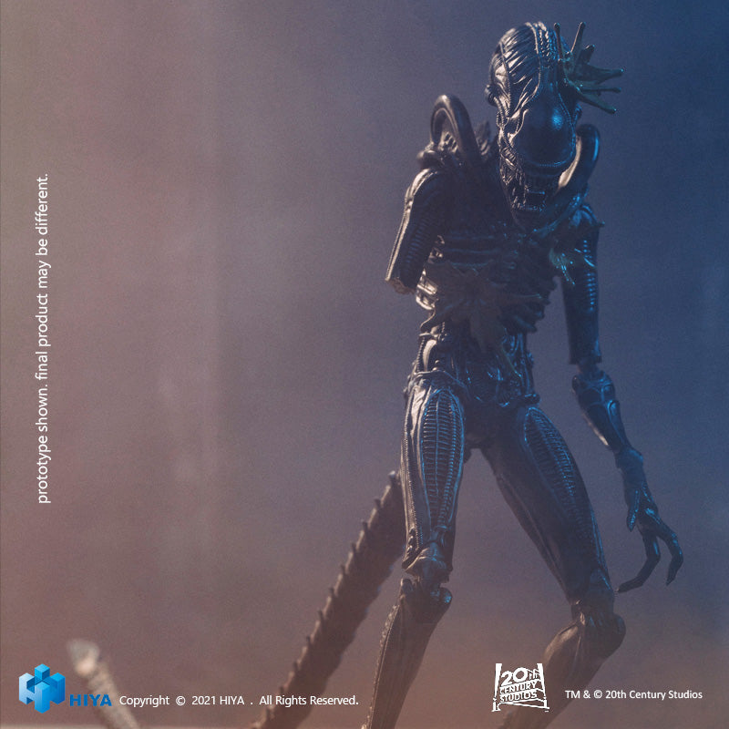 HIYA Exquisite Mini Series 1/18 Scale 5 Inch ALIENS Battle Damage Alien Warrior Action Figure