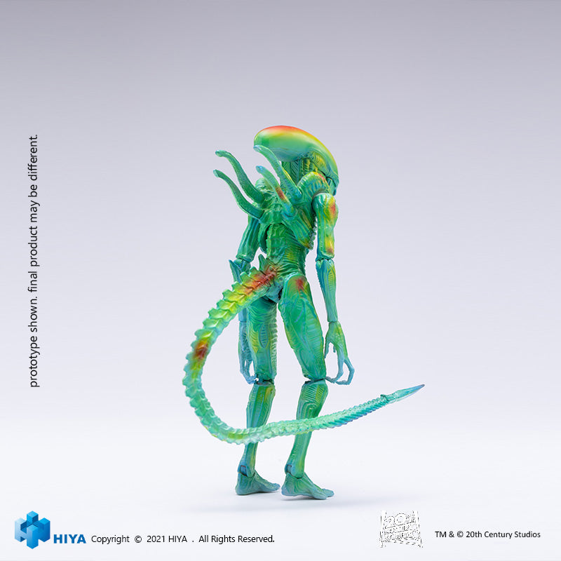 HIYA Exquisite Mini Series 1/18 Scale 5 Inch AVP Thermal Vision Alien Warrior Action Figure