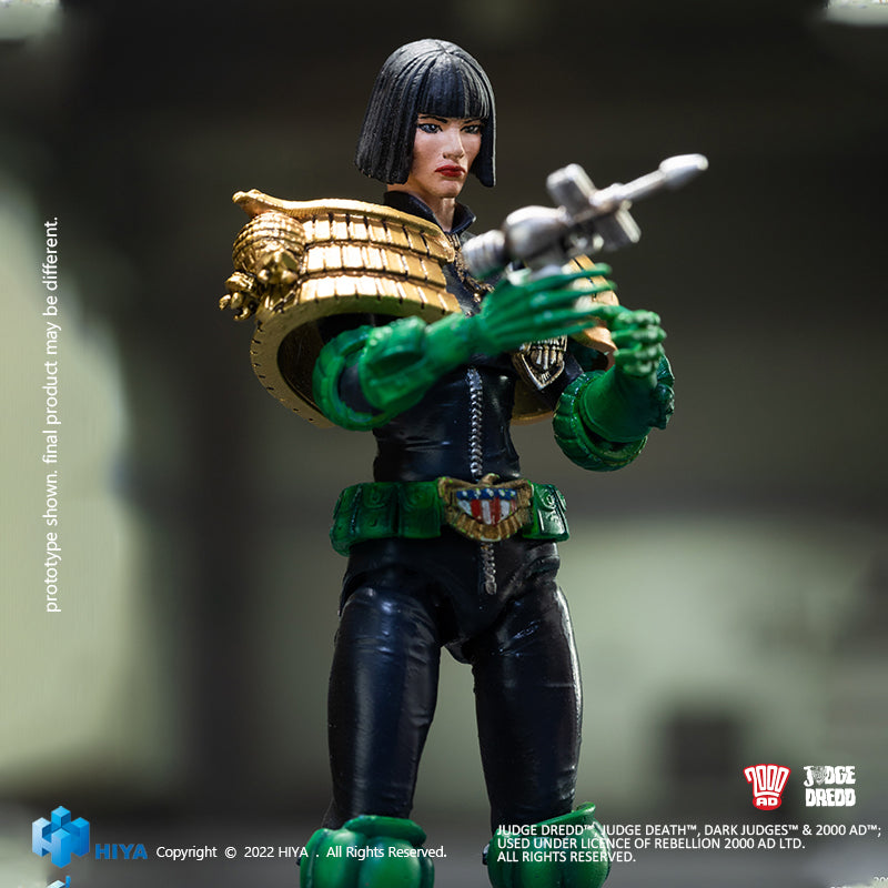 HIYA Exquisite Mini Series 1/18 Scale 4 Inch JUDGE DREDD Judge Hershey Action Figure