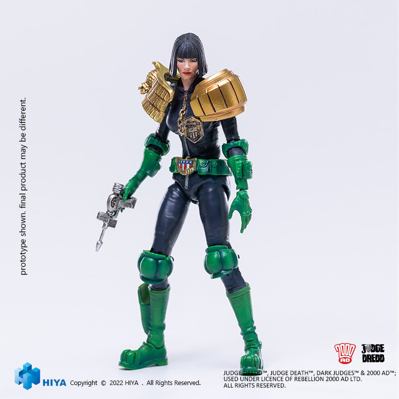 HIYA Exquisite Mini Series 1/18 Scale 4 Inch JUDGE DREDD Judge Hershey Action Figure