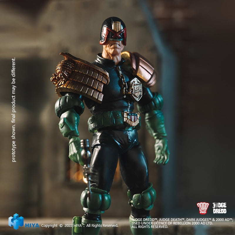 HIYA Exquisite Mini Series 1/18 Scale 4 Inch JUDGE DREDD Judge Dredd  Action Figure