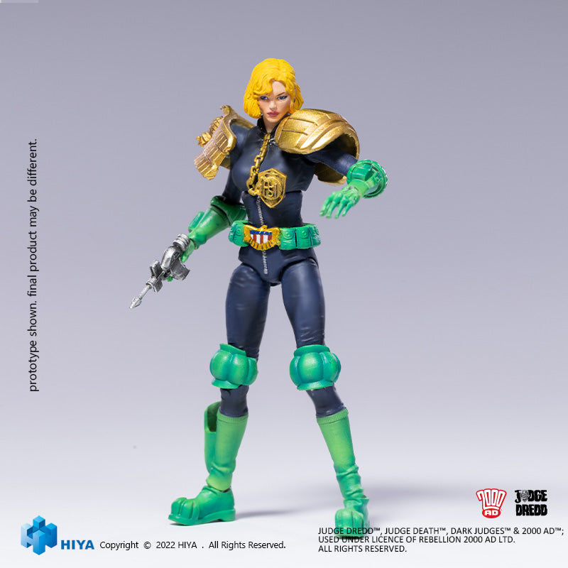 HIYA Exquisite Mini Series 1/18 Scale 4 Inch JUDGE DREDD Judge Anderson Action Figure