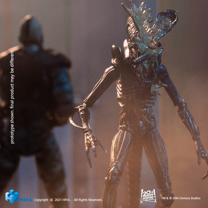 HIYA Exquisite Mini Series 1/18 Scale 5 Inch ALIENS Headshot Alien Warrior Action Figure
