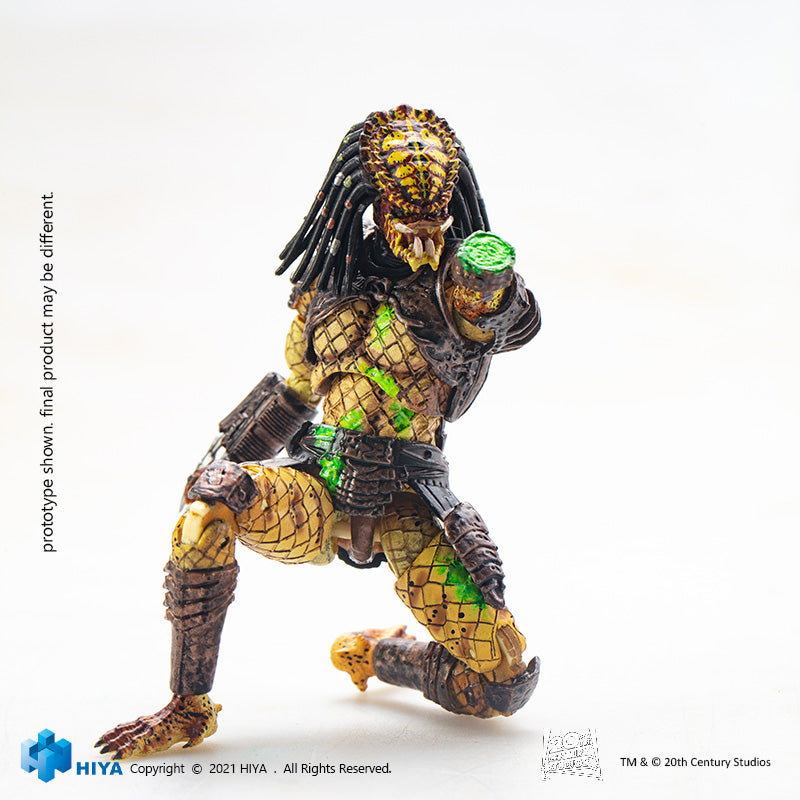 HIYA Exquisite Mini Series 1/18 Scale 5 Inch PREDATOR 2 Battle Damage City Hunter Action Figure