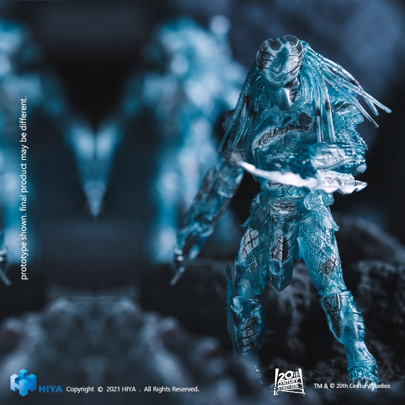 HIYA Exquisite Mini Series 1/18 Scale 5 Inch AVP Active Camouflage Chopper Action Figure