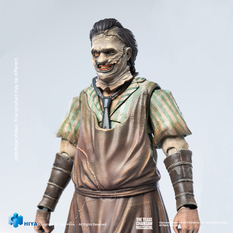 HIYA Exquisite Mini Series 1/18 Scale 4 Inch Texas Chainsaw Massacre Leatherface Thomas Hewitt Action Figure