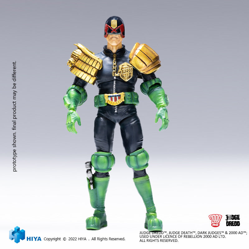 HIYA Exquisite Mini Series 1/18 Scale 4 Inch JUDGE DREDD Judge Dredd  Action Figure