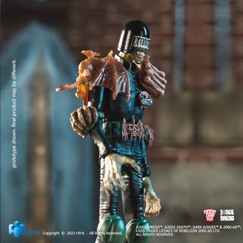 HIYA Exquisite Mini Series 1/18 Scale 4 Inch JUDGE DREDD Judge Death  Action Figure