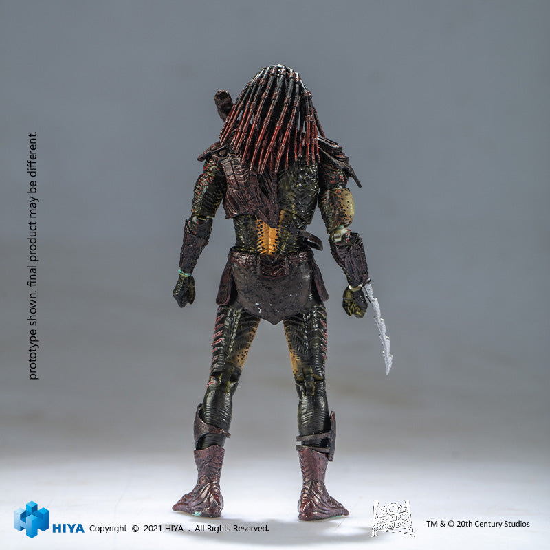 HIYA Exquisite Mini Series 1/18 Scale 5 Inch PREDATOR 2 Unmasked Berserker Predator Action Figure