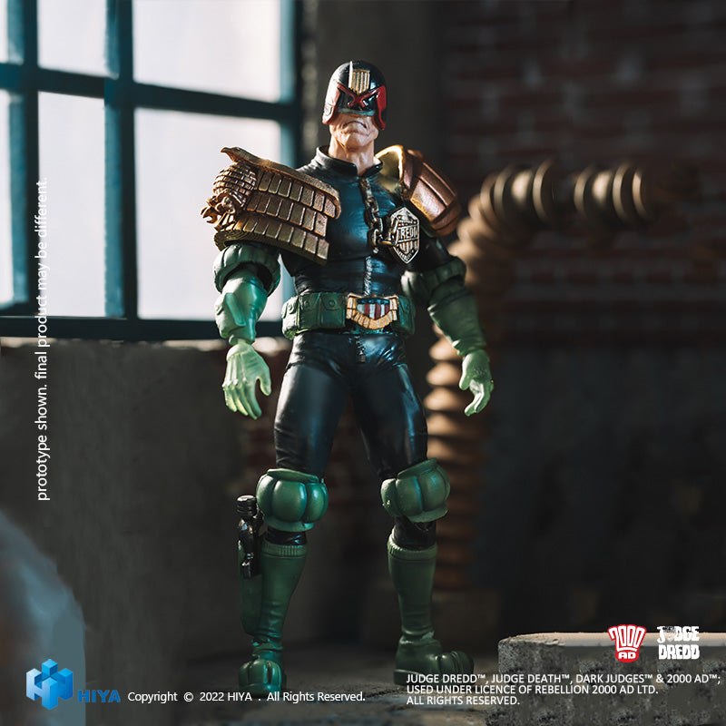 HIYA Exquisite Mini Series 1/18 Scale 4 Inch JUDGE DREDD Judge Dredd  Action Figure