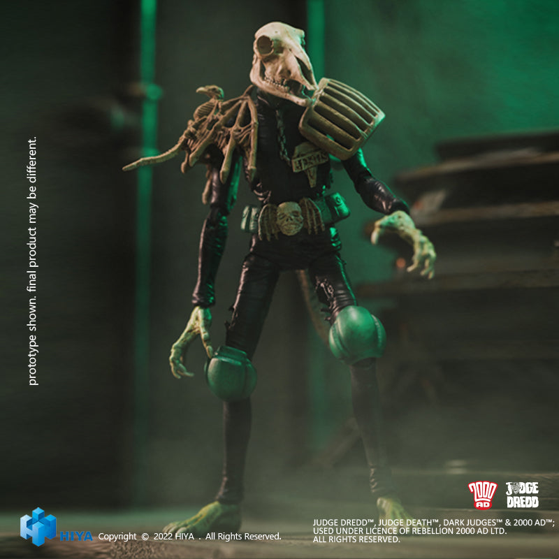 HIYA Exquisite Mini Series 1/18 Scale 4 Inch JUDGE DREDD Judge Mortis Action Figure