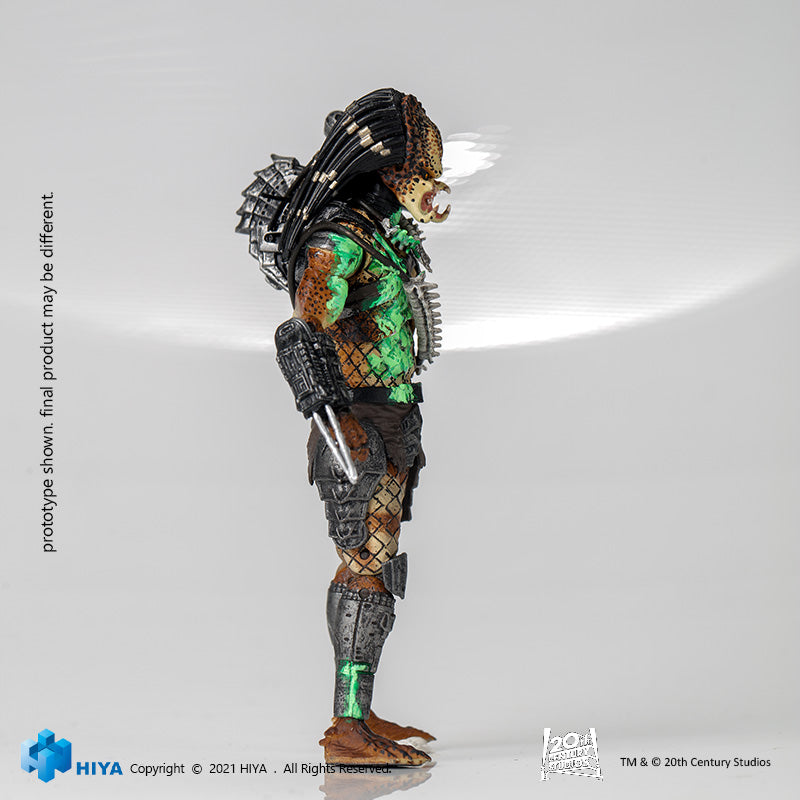 HIYA Exquisite Mini Series 1/18 Scale 5 Inch PREDATOR Battle Damage Jungle Predator Action Figure