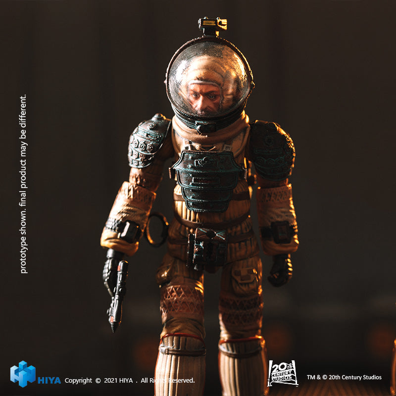 HIYA Exquisite Mini Series 1/18 Scale 4 Inch ALIEN Kane In Spacesuit  Action Figure