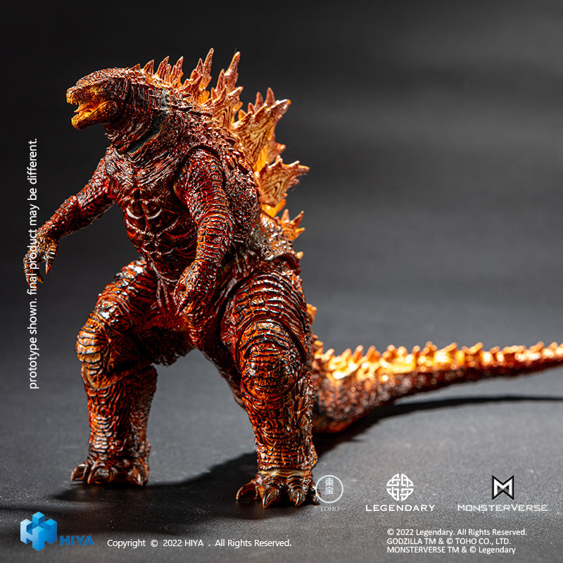 HIYA Exquisite Basic Series None Scale 7 Inch Godzilla King of the Monsters Burning Godzilla Action Figure