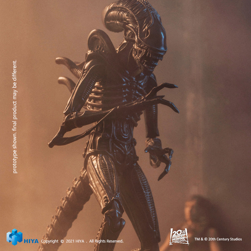HIYA Exquisite Mini Series 1/18 Scale 5 Inch ALIENS Alien Warrior Brown Action Figure