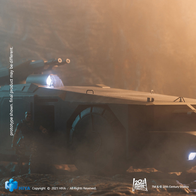 HIYA Exquisite Mini Series 1/18 Scale 5 Inch ALIENS Burning Armored Personnel Carrier Action Figure