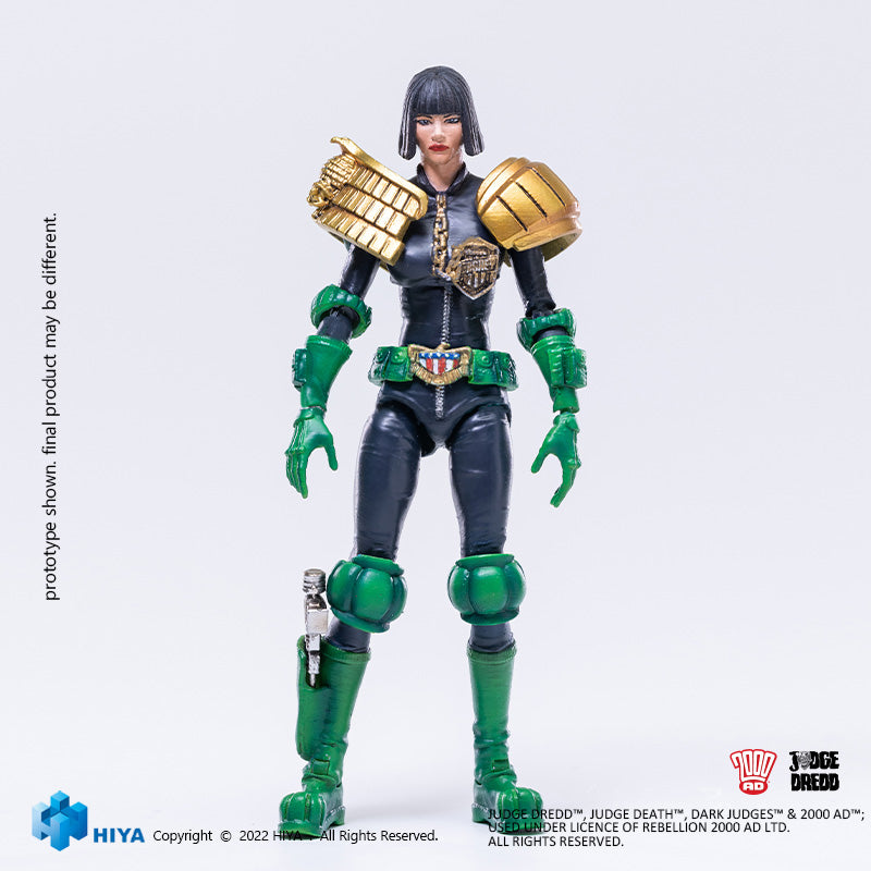 HIYA Exquisite Mini Series 1/18 Scale 4 Inch JUDGE DREDD Judge Hershey Action Figure