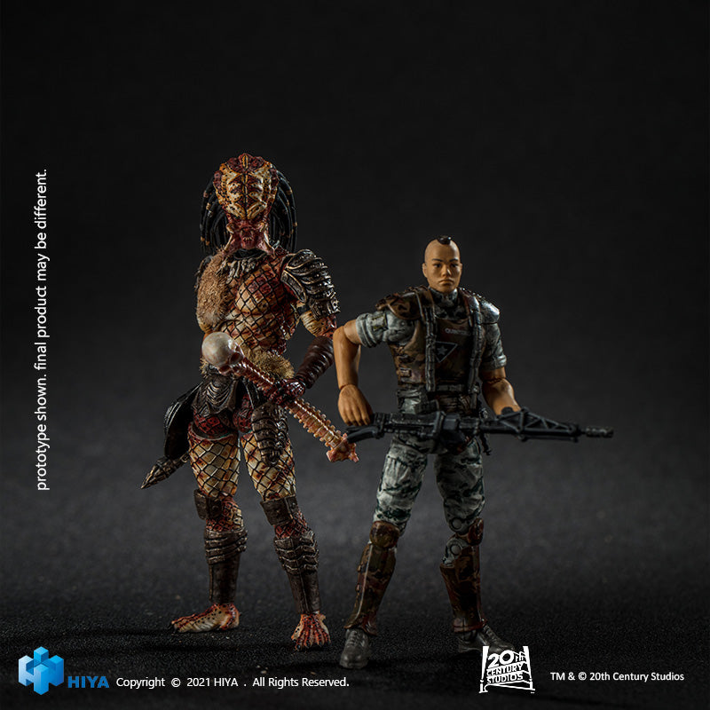 HIYA Exquisite Mini Series 1/18 Scale 5 Inch PREDATOR 2 Shadow Predator Action Figure