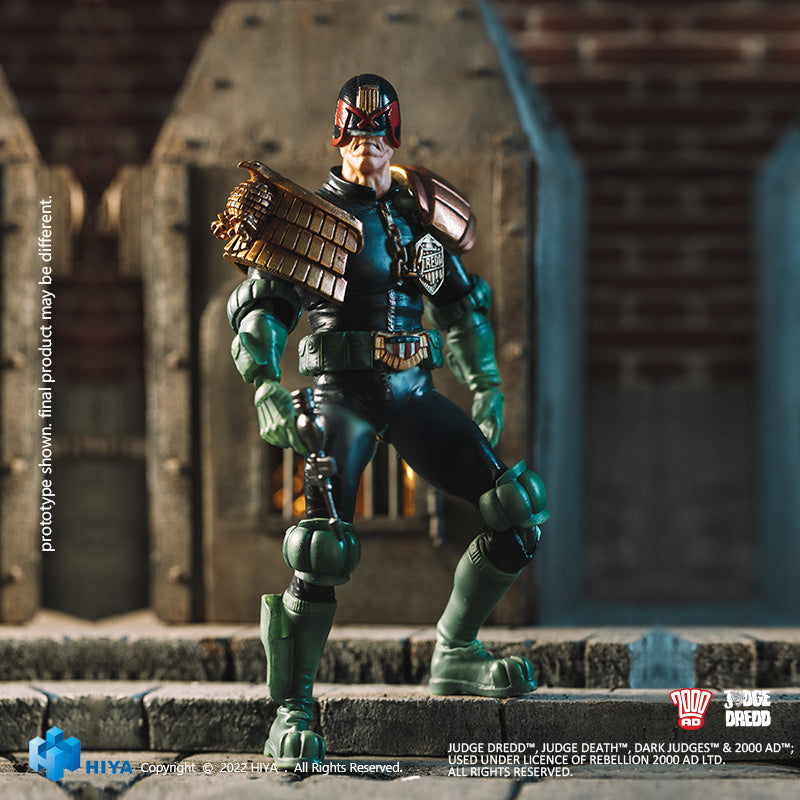 HIYA Exquisite Mini Series 1/18 Scale 4 Inch JUDGE DREDD Judge Dredd  Action Figure