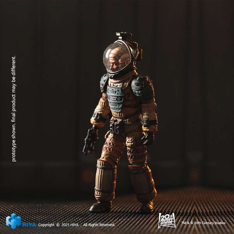 HIYA Exquisite Mini Series 1/18 Scale 4 Inch ALIEN Kane In Spacesuit  Action Figure