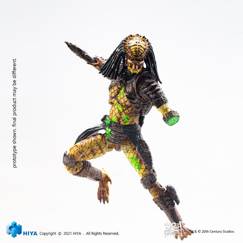 HIYA Exquisite Mini Series 1/18 Scale 5 Inch PREDATOR 2 Battle Damage City Hunter Action Figure