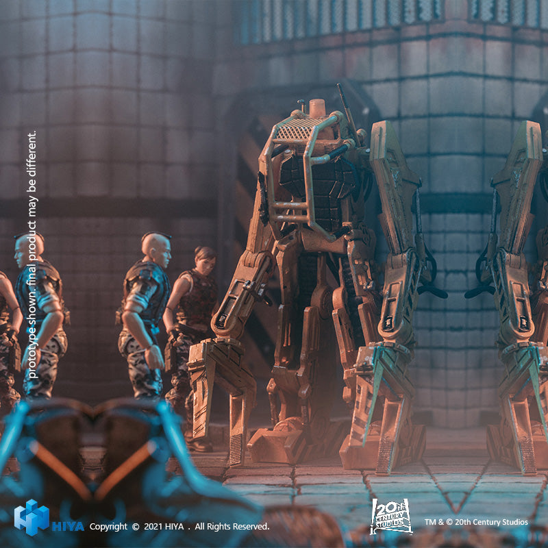 HIYA Exquisite Mini Series 1/18 Scale 5 Inch ALIENS Power Loader GameStop Exclusive Action Figure