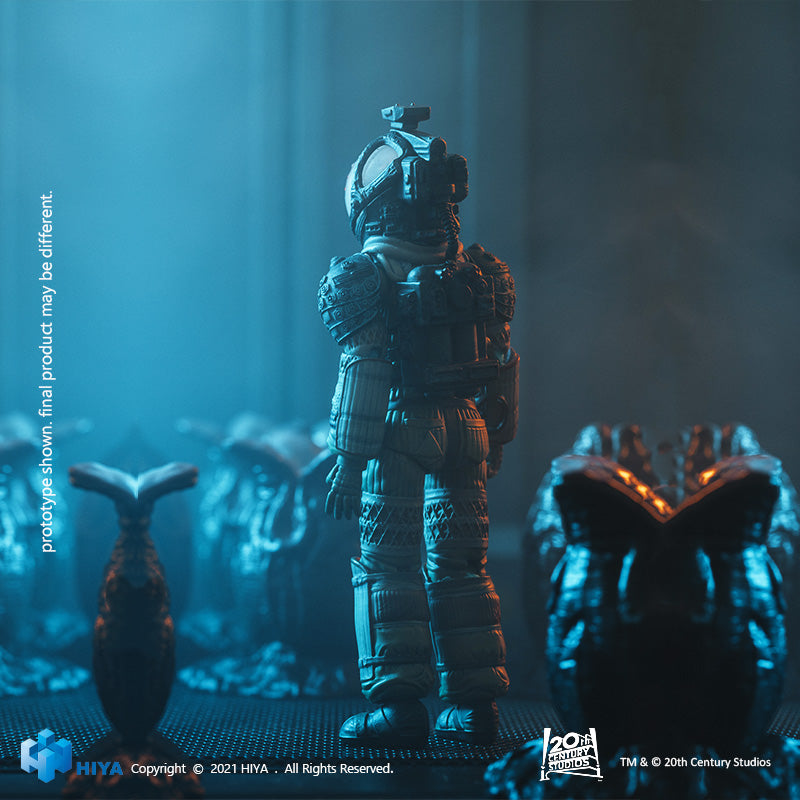 HIYA Exquisite Mini Series 1/18 Scale 5 Inch ALIEN Kane Facehugger Attack Action Figure