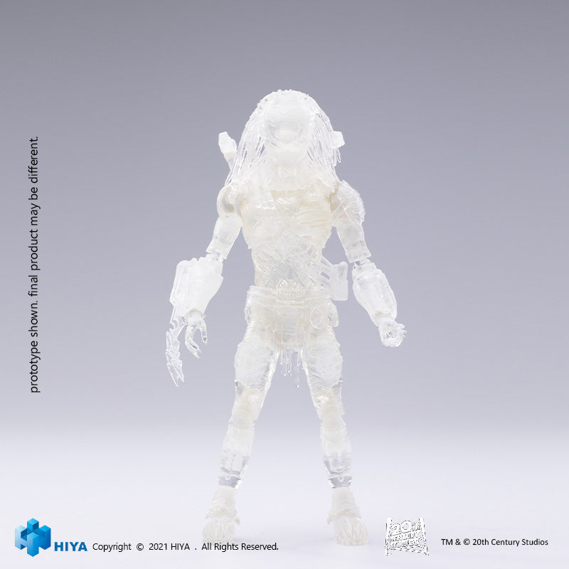 HIYA Exquisite Mini Series 1/18 Scale 5 Inch AVP2 Invisible Wolf Predator Cloack Action Figure