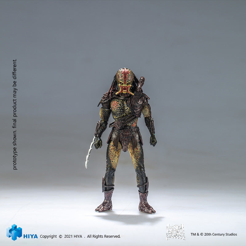 HIYA Exquisite Mini Series 1/18 Scale 5 Inch PREDATOR 2 Unmasked Berserker Predator Action Figure