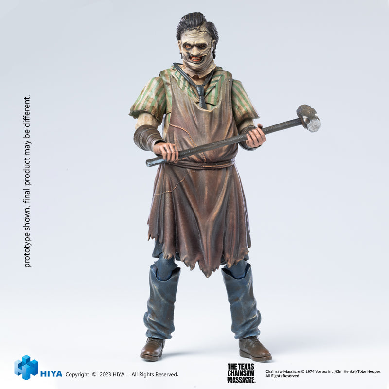 HIYA Exquisite Mini Series 1/18 Scale 4 Inch Texas Chainsaw Massacre Leatherface Thomas Hewitt Action Figure