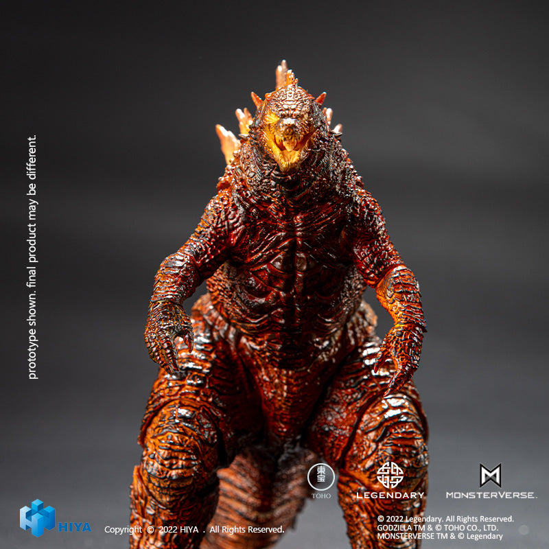 HIYA Exquisite Basic Series None Scale 7 Inch Godzilla King of the Monsters Burning Godzilla Action Figure