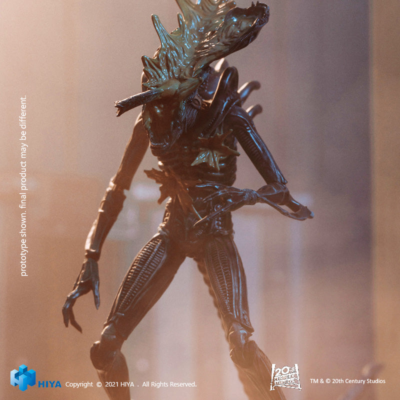 HIYA Exquisite Mini Series 1/18 Scale 5 Inch ALIENS Headshot Alien Warrior Action Figure