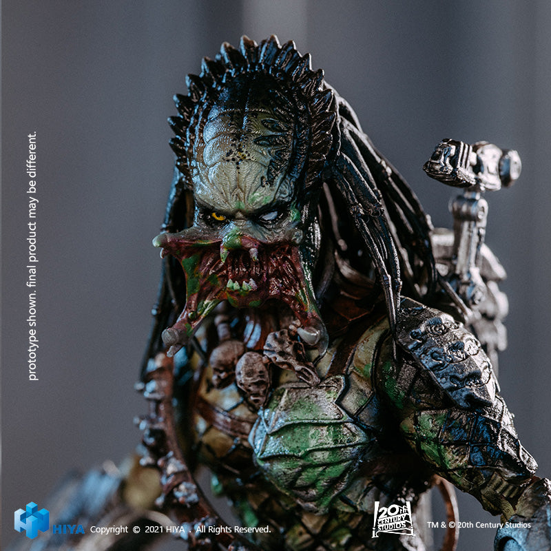 HIYA Exquisite Mini Series 1/18 Scale 5 Inch AVPR Battle Damage Wolf Predator Action Figure