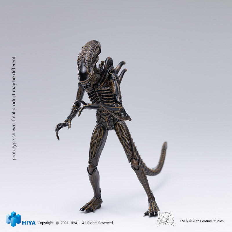 HIYA Exquisite Mini Series 1/18 Scale 5 Inch ALIENS Alien Warrior Brown Action Figure