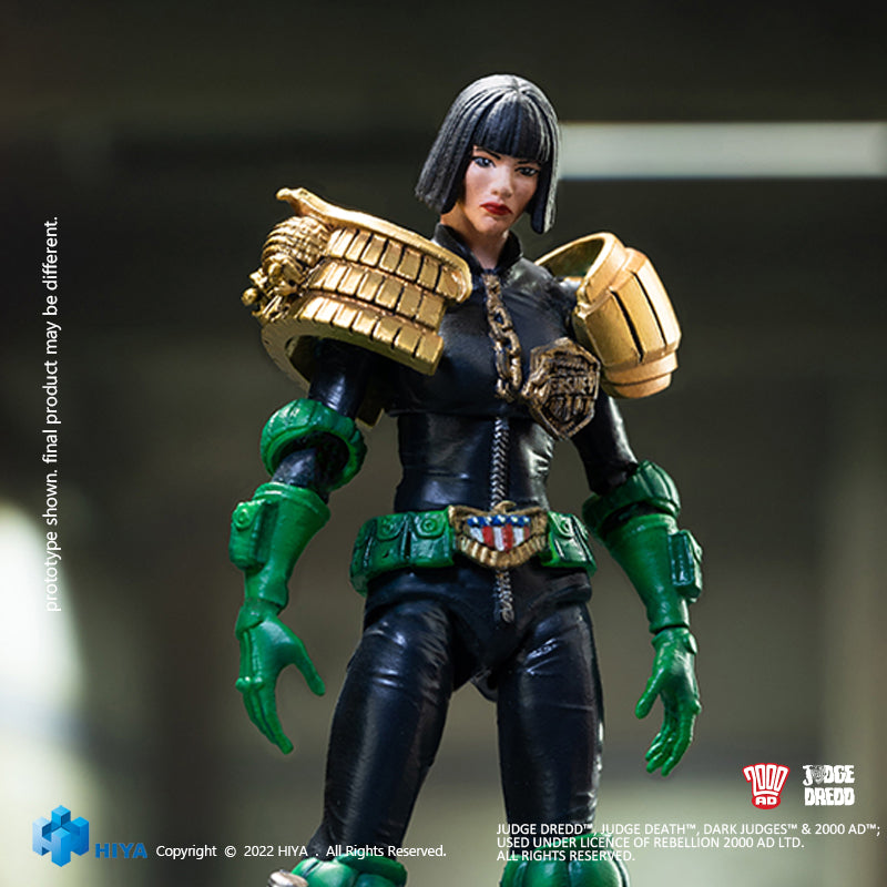 HIYA Exquisite Mini Series 1/18 Scale 4 Inch JUDGE DREDD Judge Hershey Action Figure