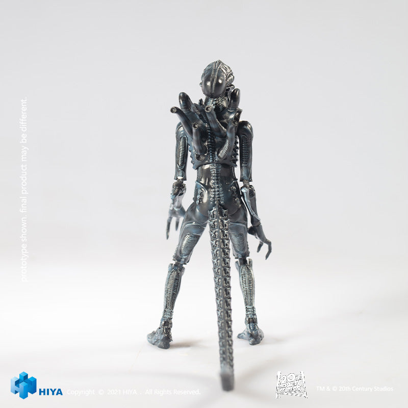 HIYA Exquisite Mini Series 1/18 Scale 5 Inch ALIENS Alien Warrior Blue Action Figure