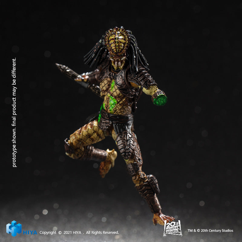 HIYA Exquisite Mini Series 1/18 Scale 5 Inch PREDATOR 2 Battle Damage City Hunter Action Figure
