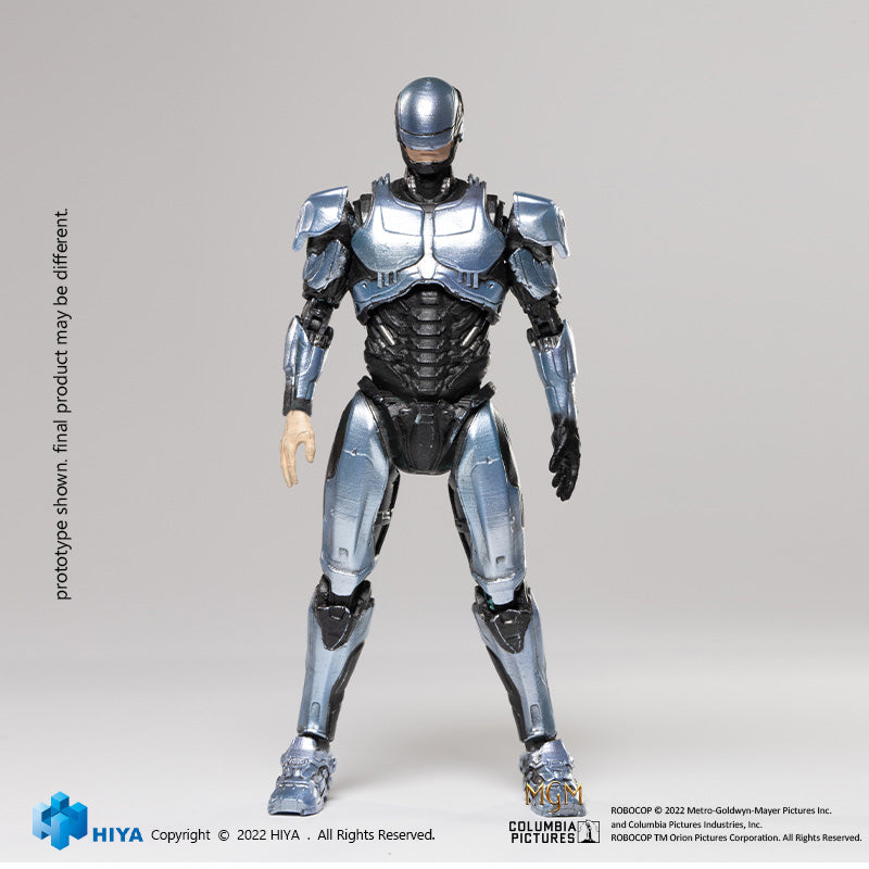 HIYA Exquisite Mini Series 1/18 Scale 4 Inch ROBOCOP 2014 ROBOCOP SILVER Action Figure